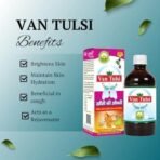 BASIC AYURVEDA Van Tulsi Cough Syrup | Support Your Body's Natural Ability To Fight Off Infections And Restore Balance| Ayurvedic Drink For Helps Cold & Cough - 450ml (Pack Of 1) - Fast UK Delivery - Image 4