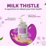 Neuherbs Milk Thistle liver detox supplement With 800 Mg Of Silymarin for Healthy Liver: 60 Capsules - Fast UK Delivery - Image 7