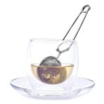 TGL Co. The Good Life Company LUXURY TEAS Perfect Pincer Ball Shaped Stainless Steel Loose Leaf Tea Strainer with Squeeze Handle - Fast UK Delivery - Image 5