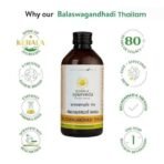 KERALA ayurveda Balaswagandhadi Tailam 200ml | Improved Muscle Strength| Relieves Weakness & Tiredness After Illness | Herbal Massage Oil | With Bala, Aswagandha, Laksha, and Sesame Oil - Fast UK Delivery - Image 6