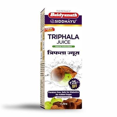 uk41qizjQhnIL-1.jpg Baidyanath Asli Ayurved Asli Ayurved Triphala Juice |Herbal Laxative For Digestive Wellness| 100% Natural And Ayurvedic - 1litre, Pack of 1 - Fast UK Delivery - Image 1
