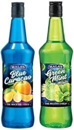 Mala's Fruit Mocktail Syrup, Blue Curacao Mocktail, 750ml & Fruit Mocktail Syrup Green Mint 750ml, 1 count - Fast UK Delivery - Image 2