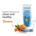 Vicco Turmeric Face Wash [70gm Each | Pack of 3]: Acne Fighter, Deep Cleanse for Glowing Skin, Removes Blackheads & Tan | Fights Pimples, Skin Infections & Minor Wounds - Image 5