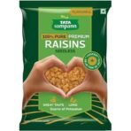 Tata Sampann Pure Raisins Seedless, Kishmish, 500g, Source Of Potassium, Premium Dry Fruits, Green Raisins - Fast UK Delivery - Image 2