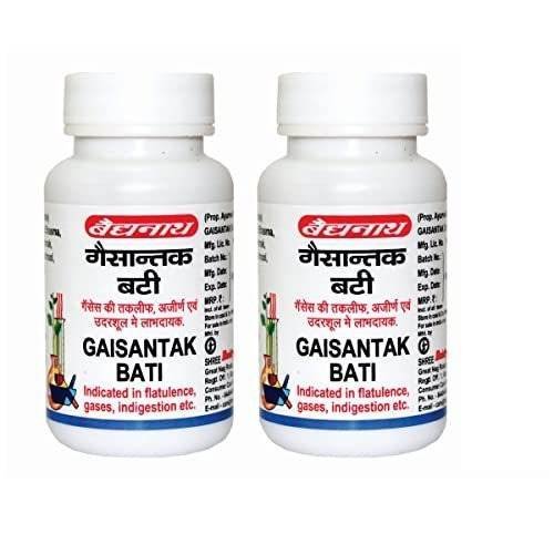 uk41ta2efNsPL-1.jpg Baidyanath Asli Ayurved Gaisantak Bati | Stomach, Flatulence, Acidity, Indigestion | 100 Tablet (Pack Of 2) - Fast UK Delivery - Image 1