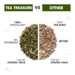 TEA TREASURE Spearmint Green Tea 50gm | High in Vitamin A | Rich in Antioxidants | Helps Reduce Stress | Improve Memory | Herbal Loose Leaf Tea Caffeine Free Natural Ingredients Non GMO Premium Pack - Fast UK Delivery - Image 4