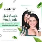 Medimix Ayurvedic Anti Pimple Face Wash 100ml (Combo pack of 2) | With Neem, Aloe Vera, and Turmeric | Helps reduce & prevent pimples | Natural | Herbal | Paraben-free | Soap-free | SLES-Free - Fast UK Delivery - Image 4