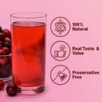 Urban Platter Canadian Cranberry Juice, 1 Litre (Unsweetened, No Added Sugar, 100% Natural Cranberry Juice, Good for UTI Health, Perfect for Cocktails and Mocktails) - Fast UK Delivery - Image 6