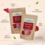 Neuherbs Natural Beetroot Powder and Rose Petal Powder (100g Each) for Men and Women | Skin & Hair Care Combo | Rich in Antioxidants, Fiber and Vitamin C | 100% Pure and Natural | Non GMO - Fast UK Delivery - Image 4