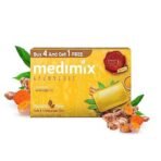 Medimix Ayurvedic Tumeric & Argan Oil Bathing Bar, 125 g (4 + 1 Offer Pack) - Fast UK Delivery - Image 3