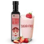 Bliss of Earth Strawberry Sugar free Syrup For Strawberry Shake, Lassi, Mocktail, Diabetic Safe, Zero Calorie, Keto. No Artificial Flavour. 500ml - Fast UK Delivery