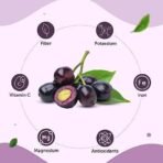 Neuherbs Natural Jamun Seed Powder For Healthy Digestion & Sugar Levels | 100% Pure & Natural | Good For Heart Health, Immune System, Detoxification - (200g Pack of 1) - Fast UK Delivery - Image 5