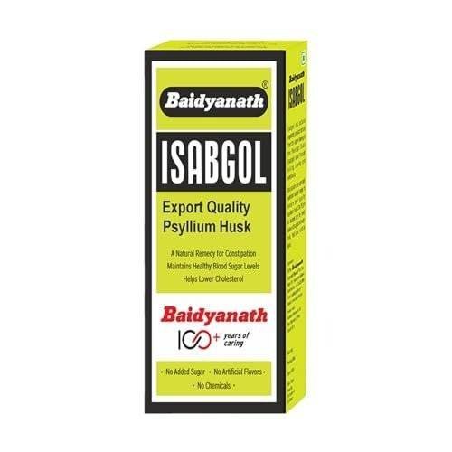 uk41vjWDS-dRL-1.jpg Baidyanath Isabgol - Psyllium Husk Powder - 200gm | Effectively Relieves Constipation | Fibre Supplement For Digestion - Fast UK Delivery - Image 1