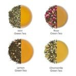 Octavius Tea Time Treasure | Tea Lovers Delight | with 4 Assorted Loose Leaf Green Teas | Packed in Charming Cork-Lid Glass Vials |Premium Gift Hamper | Tea Gift Set For Tea Lovers - Fast UK Delivery - Image 4