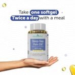 Neuherbs Deep Sea Omega 3 Fish Oil - Omega 3 Supplement Triple Strength 2500 Mg, 60 Softgel for Men and Women, Fish Oil softgels With No Fishy Burps with Lemon Flavour - Fast UK Delivery - Image 7