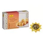 Haldiram's Nagpur Besan Ladoo 500 g with Small Diya + Free Diwali Greeting - Fast UK Delivery - Image 2