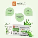 KRISHNA's HERBAL & AYURVEDA Aloe Vera Gel - 500 G Pure White Non-Sticky Transparent 3 In 1 Aloe Fresh Soothing Gel For Skin, Body & Hair, Vitamin C+E Natural Emollients, Dark Spots And Acne - Fast UK Delivery - Image 4