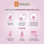 KRISHNA'S HERBAL & AYURVEDA Shatavari Juice 500 Ml (Pack Of 2) | Helps In Strength And Lactation In Women | Rejuvenative For Vata And Pitta - Fast UK Delivery - Image 6