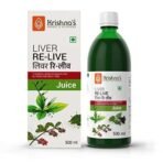KRISHNA'S HERBAL & AYURVEDA Liver Re-Live Juice-500 Ml (Pack Of 2) Healthy Liver,Strengthens The Digestive System,Goodness Of 11 Powerful Herbs Like Makoy,Harshringar,Daru Haridra,Sugar Free Juice - Fast UK Delivery - Image 2