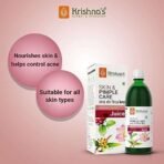 KRISHNA'S HERBAL & AYURVEDA Skin & Pimple Care Juice - 1000 Ml | Ayurvedic Skin Care Expert With Manjisth, Rose, Sankhpushpi & 13 Other Herbs | Helps In Reducing Acne, Pimples & Dark Spot - Image 3