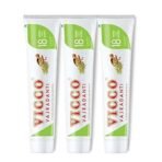 Vicco Vajradanti Ayurvedic Paste, Saunf Flavour, 18 Essential Herbs and Barks, Prevents Bad Breath, For Strong and Healthy Teeth, 200 gms, (Pack of 3) - Fast UK Delivery - Image 2