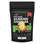 Green Sun Low Carb Almond Cookies |200 Gm | 0.5 g Net Carb Per Cookie | Keto Friendly| Sugar Free | Natural Sweetener Stevia |Healthy | High Fiber | Super Foods | Crispy (Pack of 1) - Fast Shipping to USA & Canada - Image 2
