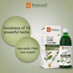KRISHNA'S HERBAL & AYURVEDA Piles Care Juice - 500 ml | Ayurvedic piles care expert | Goodness of Chitrak Mool, Bachh, Kutaj, Bilav & 6 other herbs - Fast UK Delivery - Image 3