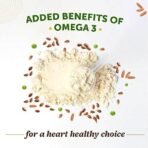Neuherbs True Plant Protein Powder With Omega 3 |100% Plant Protein| Kulfi Flavour| 24g Protein (Rice & Pea Protein Isolate)| Digestive Enzymes & Probiotics|For Muscle Recovery - 500G - Fast UK Delivery - Image 5