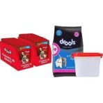 Drools Adult Wet Dog Food, Real Chicken and Chicken Liver Chunks in Gravy, 24 Pouches (24 x 150g)&Drools Kitten(1-12 Months) Dry Cat Food, Ocean Fish, 1.2kg with Free Container - Fast UK Delivery - Image 2