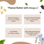 Neuherbs Chocolate Peanut Butter (Creamy), Gluten free | 19g Protein | Non GMO | Omega-3, 400g - Fast UK Delivery - Image 4