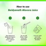 Baidyanath Jhansi Aloevera Juice 1 Litre Organic, Complete Digestive Tonic Paraben Free - Fast UK Delivery - Image 2