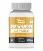 Holy Natural Castor oil Capsules - 60 Softgel Capsule - Fast UK Delivery - Image 2