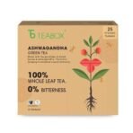 Teabox Ashwagandha Green Tea 25 Teabags | Ayurvedic Blend of Premium Green Tea and Natural Ashwagandha | Boosts Immunity and Improves Memory | Silken Pyramid Teabags - Fast UK Delivery - Image 3
