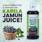 Baidyanath Karela Jamun Juice -1000ml | Natural Remedy for Blood Sugar Management | Helps in Flusing out toxins from Body | Good for Diabetic Care (Pack of 1) - Fast UK Delivery - Image 2
