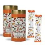 Octavius |Indian Masala Premix Tea-10 Pouches (Pack Of 2)|Gift Tin Pack|Readymade Tea Mix|Ready Tea| Tea Powder|Instant Tea|Tea Premix|1 Minute Tea-(15Gm X 20 Sachets),300 Grams, Chai Tea - Fast UK Delivery - Image 2