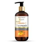 Vedic Roots Khadi Natural Vitamin C Face Wash | Skin Brightening, Oil Control, Dark Spots Remover | Anti Tan Sunburn Protection herbal Face Cleanser - 300 ML - Fast UK Delivery