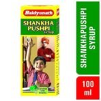 Baidyanath Shankhapushpi Syrup I Concentration Supplement I Mental Health Supplement I 100 ml (Pack of 4) - Fast UK Delivery - Image 2