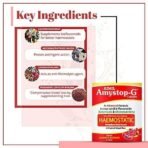 AIMIL Amystop-G Capsules Natural Iron & Other Supplement for Women |Strengthens Blood Vessels & Control Blood Flow - 20 Capsules (Pack of 2) - Fast UK Delivery - Image 4