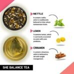 TEACURRY Pcos Tea (1 Month Pack, 30 Tea Bags) - Helps With Hormone, Period And Weight - Pcos Pcod Tea - She Balance Ginger Tea, 60 Gms - Fast Shipping to USA & Canada - Image 5