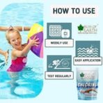 Bliss of Earth Japanese Chlorine Tablets 3" Size for Clean & Clear Swimming Pool, Kills Bacteria & Stops Algae, Pool Disinfectant 10 Chlorine Tablets 10x200gm - Fast UK Delivery - Image 7