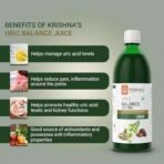 KRISHNA'S HERBAL & AYURVEDA Uric Balance Juice 1000 Ml | Balancing Uric Acid Naturally | Power Of Kutki, Adusa, Arand Mool & 6 More Herbs - Fast UK Delivery - Image 5