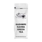 The Indian Chai - Kashmiri Kahwa Chai 250g with Darjeeling Green Tea, Almond, Cardamom, Clove, Cinnamon, Ginger, Rose Petal & Saffron for Digestion and Metabolism, Supports Weight Loss - Fast UK Delivery