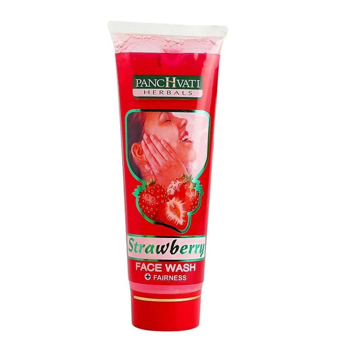 uk510bpUbr9ML-1.jpg Panchvati Herbals Strawberry Face Wash 60 ml, Pack of 2, 120 ml - Fast UK Delivery - Image 1