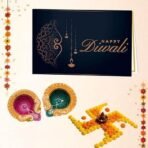 Dhampurgreen Gur Besan Laddu Diwali Sweets Gift Hamper,1 Diya & Greeting Card - Indian Sweets | Mithai | Gift, 900grams - Fast UK Delivery - Image 5