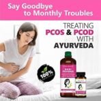 VEDIC ROOTS PCOS PCOD Care | Delayed Irregular Periods Care Tonic & Capsule | Leucorrhoea Periods Pain Relief Medicine |Ayurvedic Nari Prabha Syrup & Healthycycle Capsule AYUSH Approved - Fast UK Delivery - Image 4