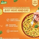 Tata Sampann Yumside Instant Pepper Masala Veg Noodles, 285g, Ready to Eat Food, Ready in 60 secs, NO Preservatives, NO Added Artificial Colours & Flavours, Pack of 1 - Fast UK Delivery - Image 3