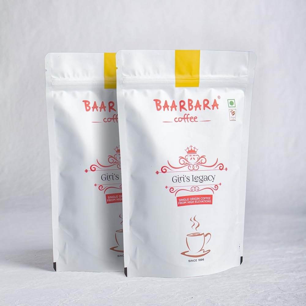 uk511V9Qss8uL-1.jpg Baarbara Coffee | Giri's Legacy | 100% Arabica Coffee | Filter Coffee Powder | from Chikmagalur Farms Since 1896 (Pack of 2) - Fast Shipping to USA & Canada - Image 1