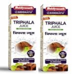 Baidyanath Triphala Juice 1L Helps in Reduce Body Fat also beneficial in constipation Helps to Control Cholesterol Level, 2000 ml - Pack of 2 - Fast UK Delivery