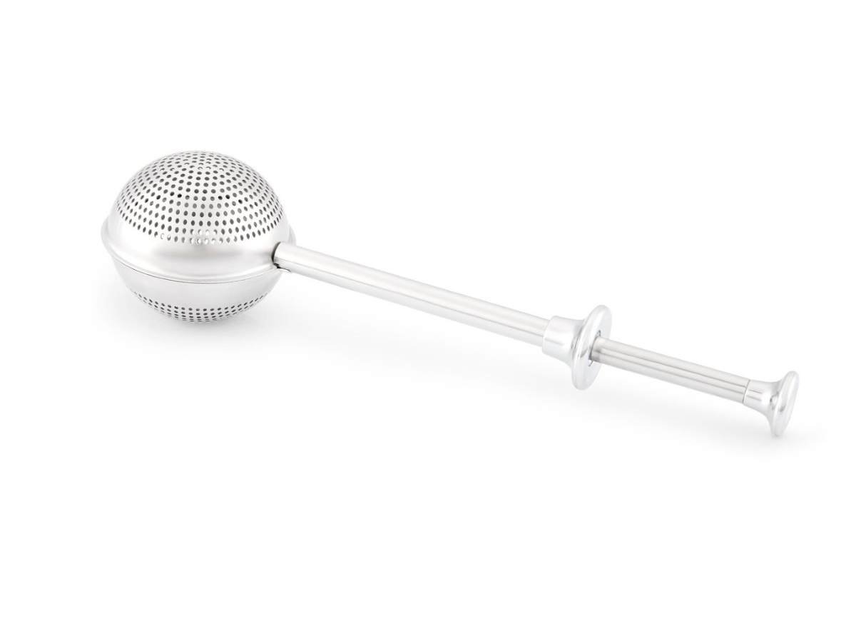 uk511ge6usR5L-1.jpg Dancing Leaf Esfera Tea Infuser for Loose Leaf Tea | Anti - Rust (304 Stainless Steel) | Long Handle Allows Use with Various Cup, Mug & Tea Pot Sizes - Fast Shipping to USA & Canada - Image 1