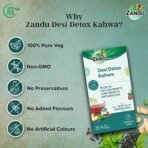 Zandu Desi Detox Kahwa: Use the Power of Green Tea & Other Valuable Ingredients to Give your Health a Boost of Antioxidants | Metabolism Booster & Natural Detoxifier | Supports Overall Health & Well-being (25 Tea bags) - Image 8